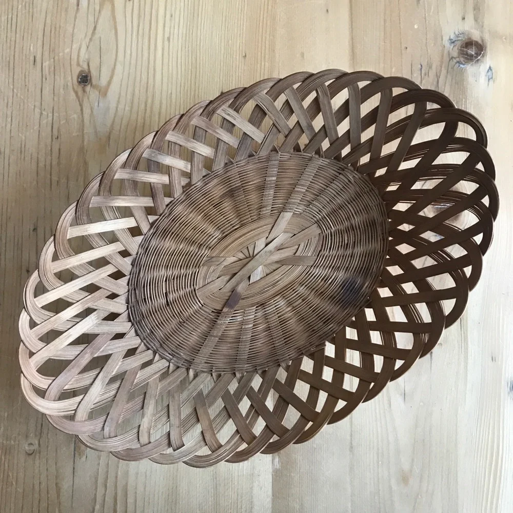 Shallow Oval Bread or Fruit Basket